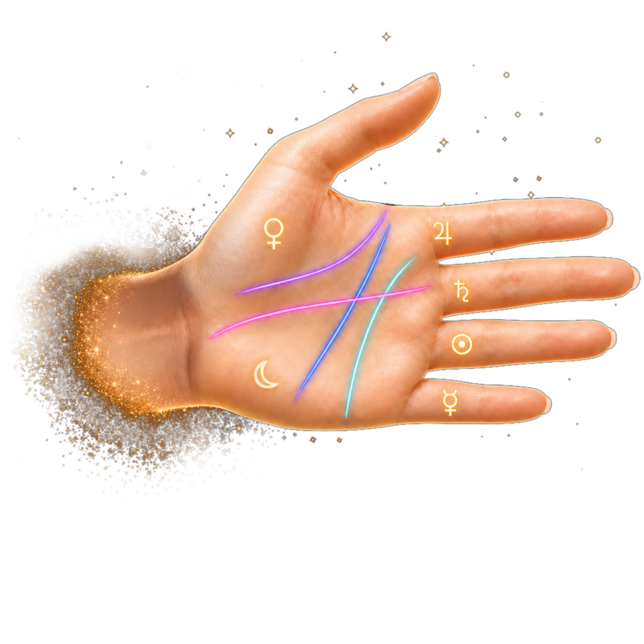 Palm reading lines